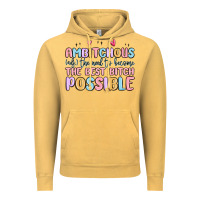 Vintage Mustard ambitchous (adj.) the need to become the best bitc Vintage Hoodie - MaliasSmallBusiness