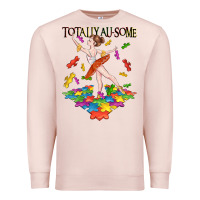 Pale Pink totally au some Premium Sweatshirt - CowGirlArtShop