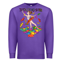 Purple totally au some Premium Sweatshirt - CowGirlArtShop