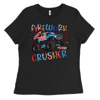 Black firework crusher Ladies Tee - Artiststas