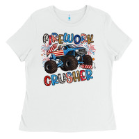 White firework crusher Ladies Tee - Artiststas