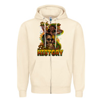 Sandshell we are black history Zipper Hoodie - NancyCooperArtShop