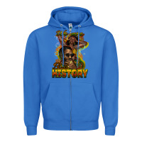 True Royal we are black history Zipper Hoodie - NancyCooperArtShop