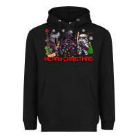 Black merry christmas gnomies Heavyweight Hoodie - CowGirlArtShop