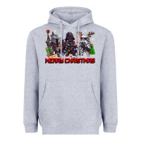 Heather Grey merry christmas gnomies Heavyweight Hoodie - CowGirlArtShop