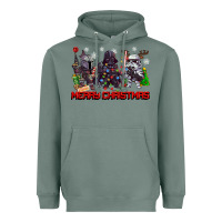Sage merry christmas gnomies Heavyweight Hoodie - CowGirlArtShop