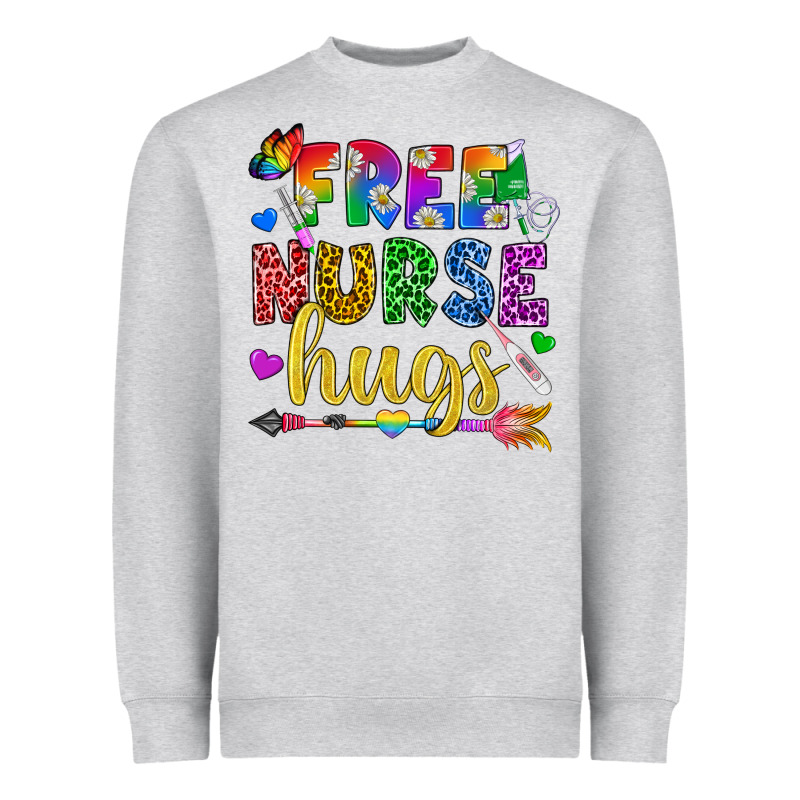 Free Nurse Hugs Pride Lgbtq+ Heavyweight Sweatshirt by BundleAndBundleShop | Teevron