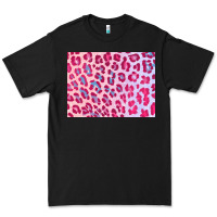 Black leopard background pink shimmer 3200x2400 Premium Tee - AdoDesignShop