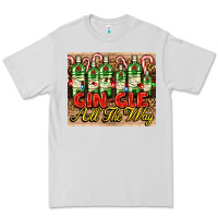 Dove Grey GIN GLE Christmas gin bottles Premium Tee - AdoDesignShop