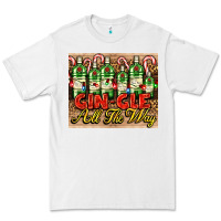 White GIN GLE Christmas gin bottles Premium Tee - AdoDesignShop