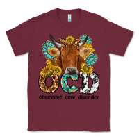Burgundy obsessive cow disorder Classic Tee - NancyCooperArtShop