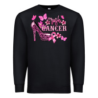 Black Crush Cancer with high heels Cancer Awareness Premium Sweatshirt - HowdyJamesFarm