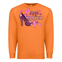 Carrot Crush Cancer with high heels Cancer Awareness Premium Sweatshirt - HowdyJamesFarm