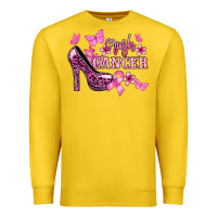 Lemon Crush Cancer with high heels Cancer Awareness Premium Sweatshirt - HowdyJamesFarm