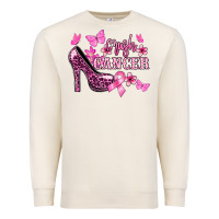 Sandshell Crush Cancer with high heels Cancer Awareness Premium Sweatshirt - HowdyJamesFarm