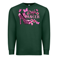 Sports Green Crush Cancer with high heels Cancer Awareness Premium Sweatshirt - HowdyJamesFarm