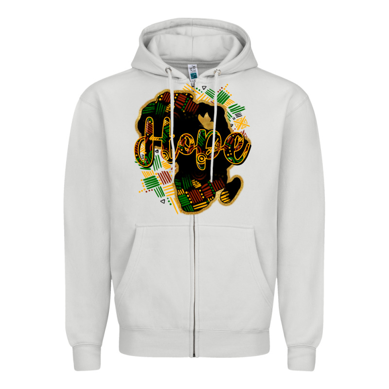 Hope Black History Zipper Hoodie by NancyCooperArtShop | Teevron