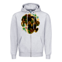 Heather Grey hope black history Zipper Hoodie - NancyCooperArtShop