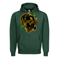Sports Green hope black history Zipper Hoodie - NancyCooperArtShop