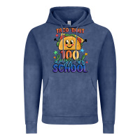 Vintage Denim taco bout 100 days of school Vintage Hoodie - MaliasSmallBusiness