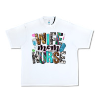 White wife mom nurse Urban Heavy Tee - NancyCooperArtShop