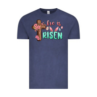 Vintage Denim he is risen Vintage Tee - MaliasSmallBusiness