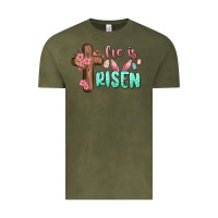 Vintage Olive he is risen Vintage Tee - MaliasSmallBusiness