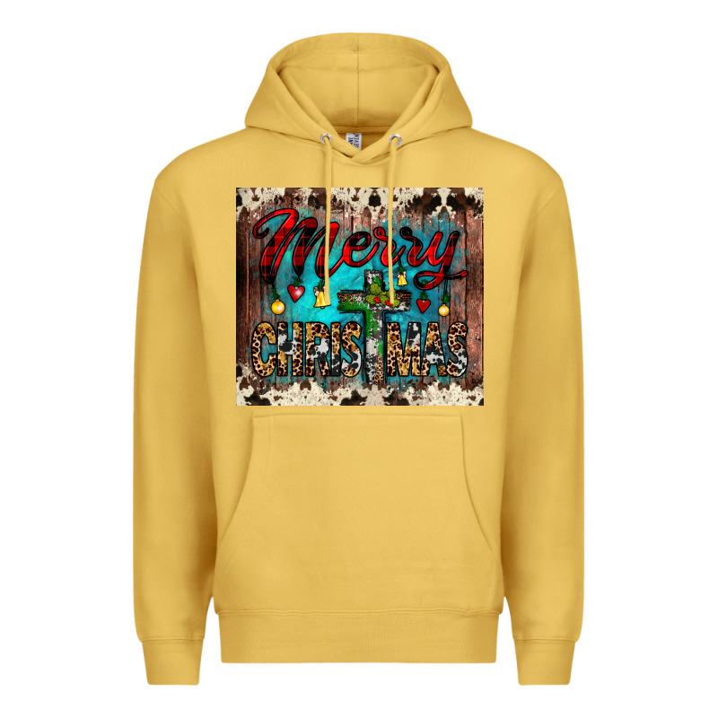 Merry Christmas Cross Tumbler Premium Hoodie by JahusDesignShop | Teevron