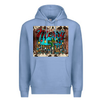 Colony Blue merry christmas cross tumbler Premium Hoodie - JahusDesignShop