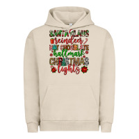 Pigment French Oak santa claus reindeer hallmark hot chocolate christ Urban Hoodie - FaDigitalArtStudio