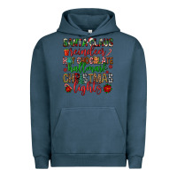 Pigment Midnight Navy santa claus reindeer hallmark hot chocolate christ Urban Hoodie - FaDigitalArtStudio