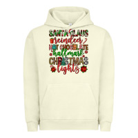 Pigment Pistachio santa claus reindeer hallmark hot chocolate christ Urban Hoodie - FaDigitalArtStudio