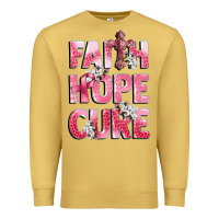 Antique Gold faith hope cure breast cancer Premium Sweatshirt - CowGirlArtShop
