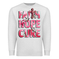 Oatmeal Heather faith hope cure breast cancer Premium Sweatshirt - CowGirlArtShop