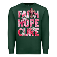 Sports Green faith hope cure breast cancer Premium Sweatshirt - CowGirlArtShop