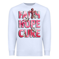 White faith hope cure breast cancer Premium Sweatshirt - CowGirlArtShop