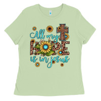 Matcha all my hope is in jesus Ladies Tee - JahusDesignShop