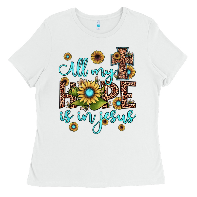 All My Hope Is In Jesus Ladies Tee by JahusDesignShop | Teevron