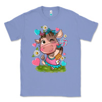 Colony Blue little cute cow Classic Tee - NancyCooperArtShop