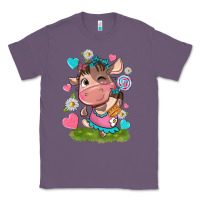 Lavender little cute cow Classic Tee - NancyCooperArtShop