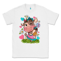 White little cute cow Classic Tee - NancyCooperArtShop