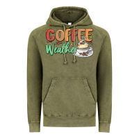 Vintage Olive coffee weather Vintage Hoodie - MaliasSmallBusiness