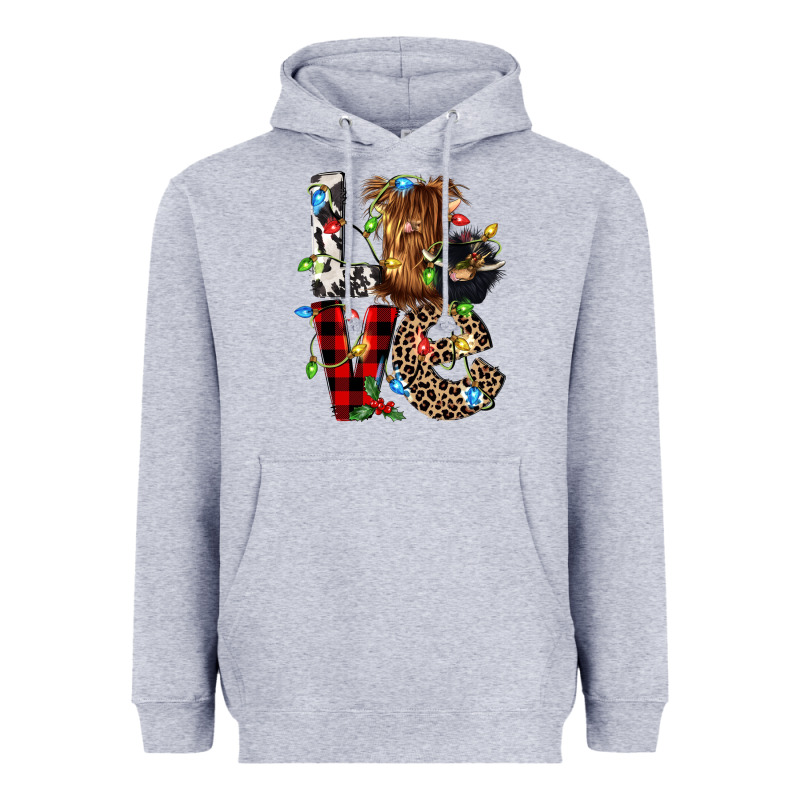 Love Cow Gnomies Heavyweight Hoodie by CowGirlArtShop | Teevron