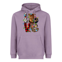 Lavender love cow gnomies Heavyweight Hoodie - CowGirlArtShop