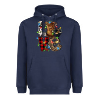 Navy love cow gnomies Heavyweight Hoodie - CowGirlArtShop