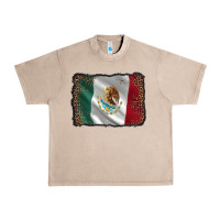 French Oak mexico flag black glitter leopard Urban Heavy Tee - AdoDesignShop