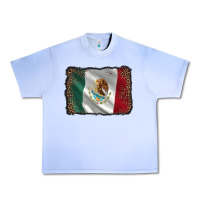 Grape Ice mexico flag black glitter leopard Urban Heavy Tee - AdoDesignShop