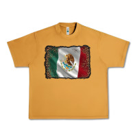 Peanut Butter mexico flag black glitter leopard Urban Heavy Tee - AdoDesignShop