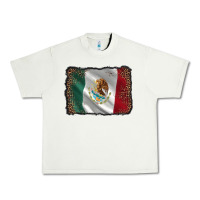 Pistachio mexico flag black glitter leopard Urban Heavy Tee - AdoDesignShop