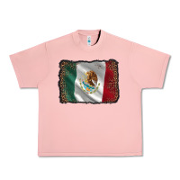 Salmon mexico flag black glitter leopard Urban Heavy Tee - AdoDesignShop